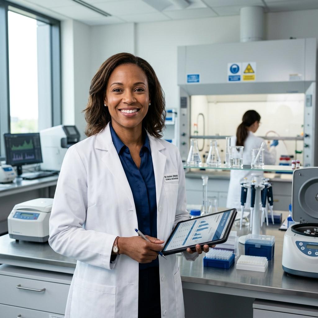Clinical researcher in professional setting
