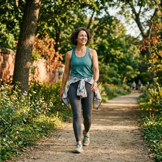 Confident woman outdoors smiling